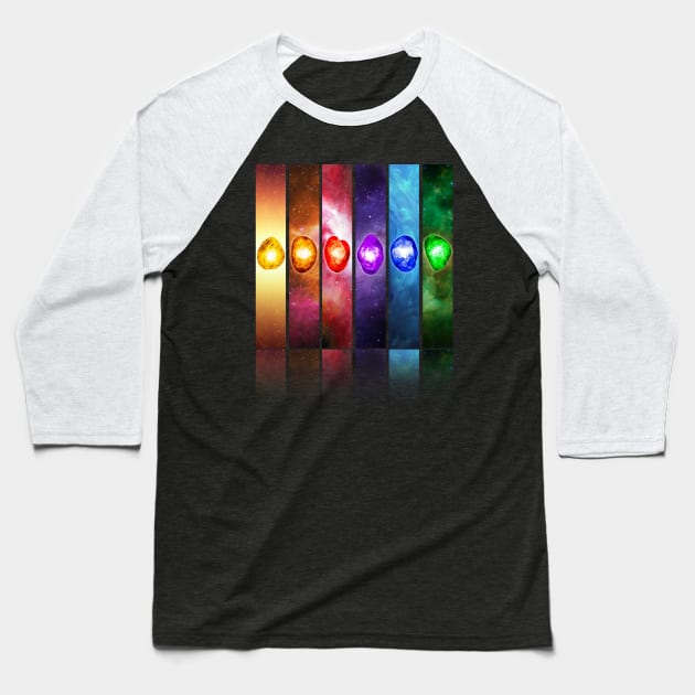 Infinity Stones Baseball T-Shirt by edbertguinto